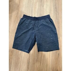 Lululemon Men's Heather Blue Linerless T.H.E. Short 10" Size L Stretch Gym Run‎